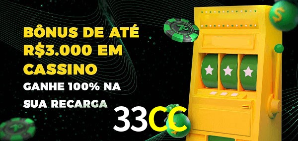 33CC melhor bônus de depósito